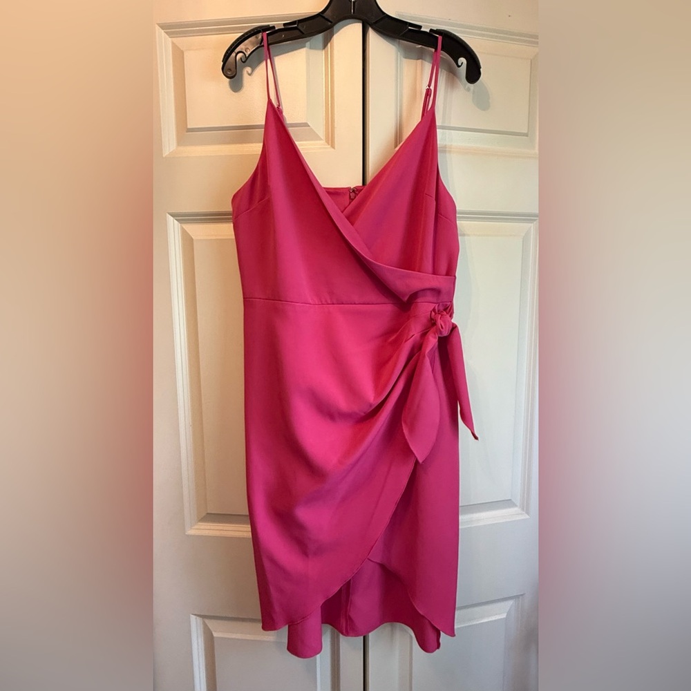 BCBGeneration Magenta Pink Wrap Dress